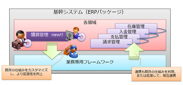 ERPパッケージへの新領域追加 